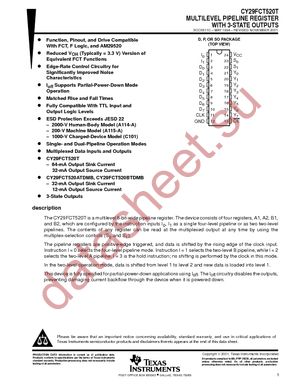 CY29FCT520BTSOCTE4 datasheet  